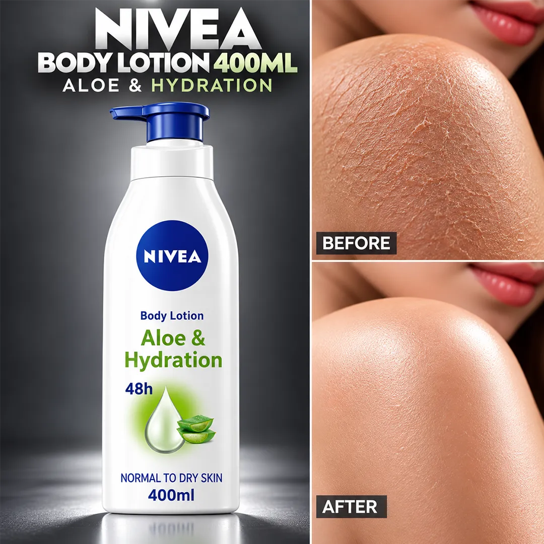 NIVEA BODY LOTION 400ML ALOE & HYDRATION