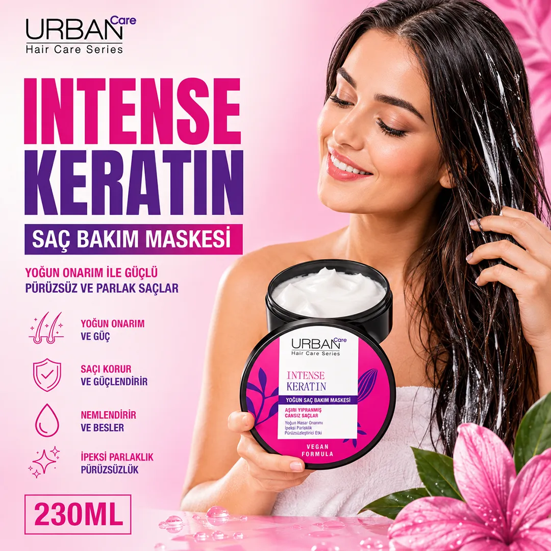 URBAN CARE INTENSE KERATIN HAIR MASK 230ML