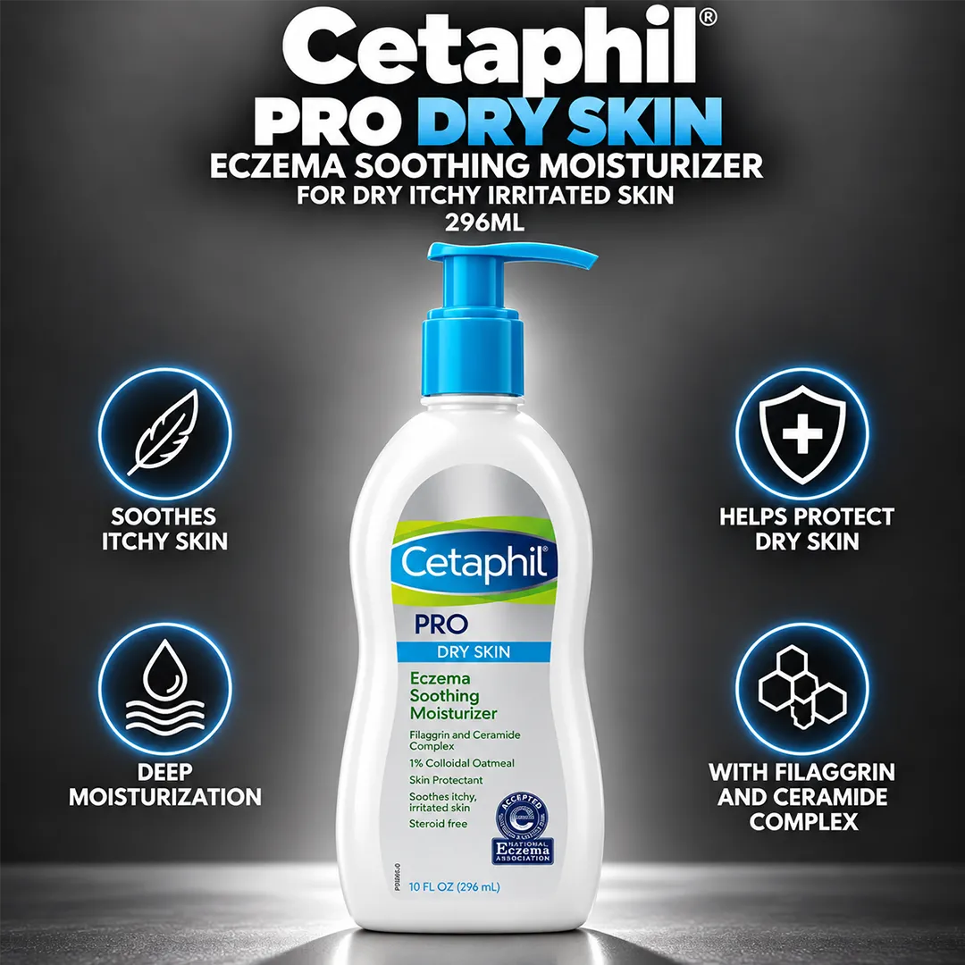 CETAPHIL PRO DRY SKIN ECZEMA SOOTHING MOISTURIZER 296ML