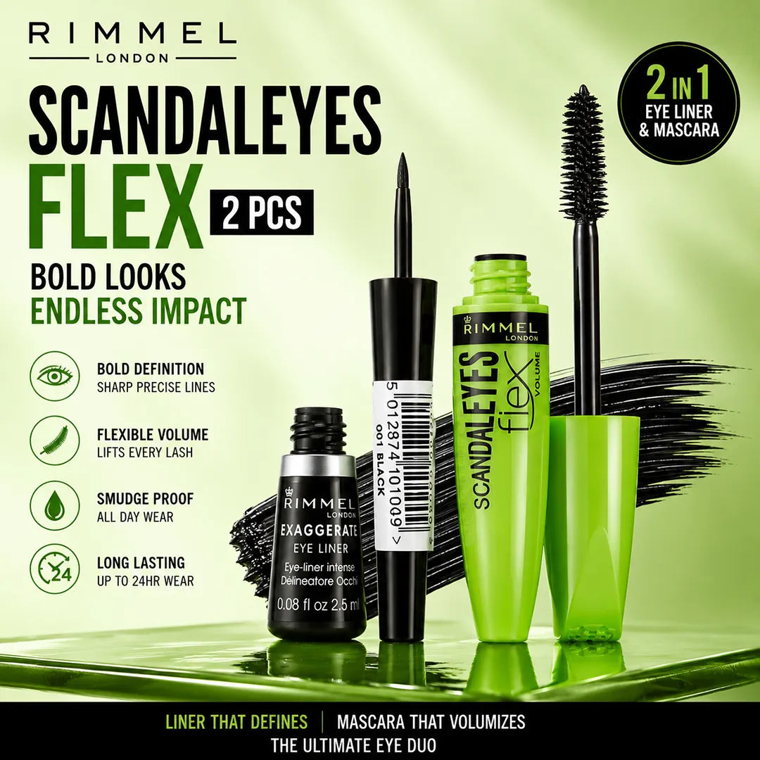 RIMMEL PROMO SCANDALEYES FLEX 2PCS
