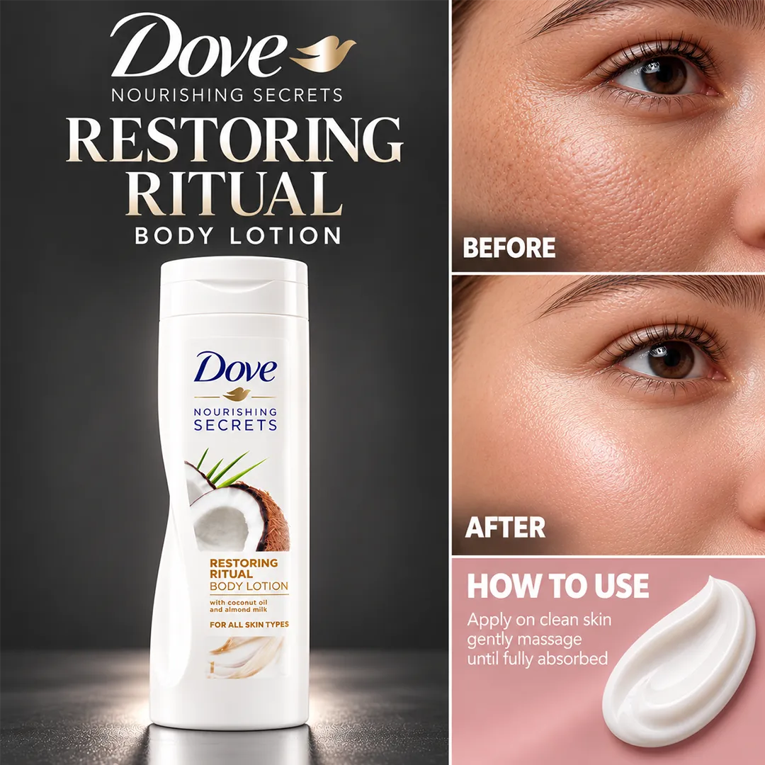 DOVE UK BODY LOTION 400ML RESTORING RITUAL