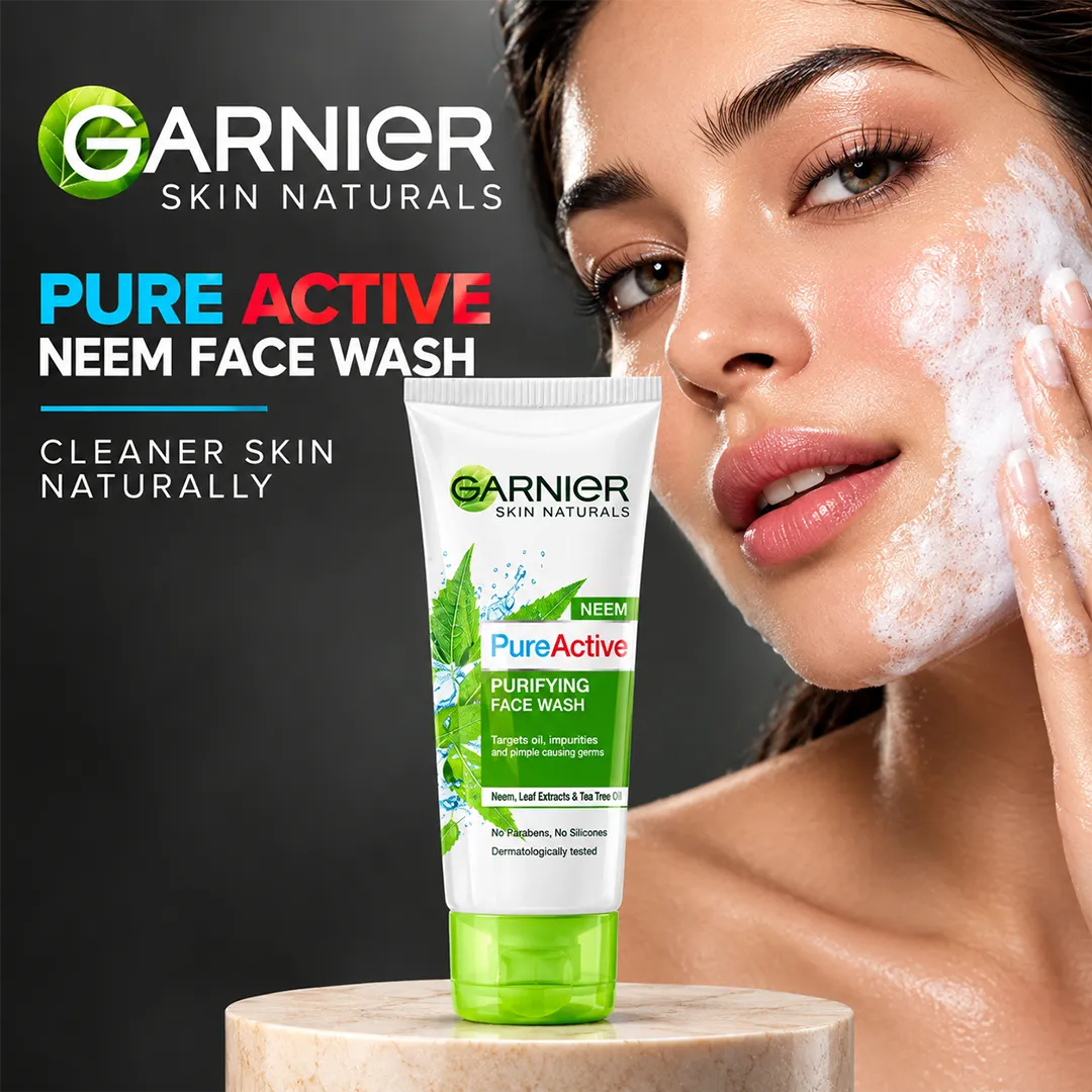 GARNIER PURE ACTIVE NEEM FACE WASH 50ML