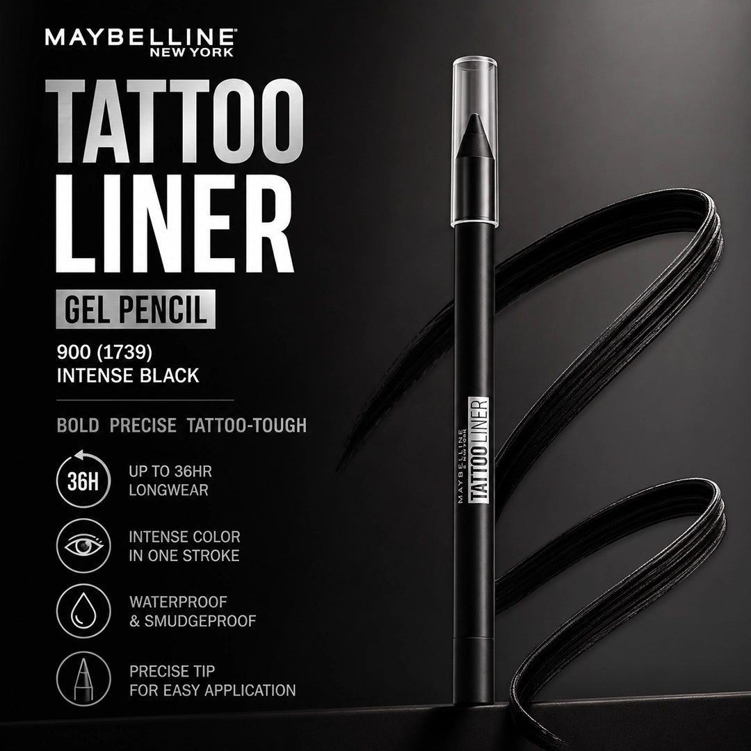 MAYBELLINE TATTOO LINER GEL PENCIL 900 (1739)