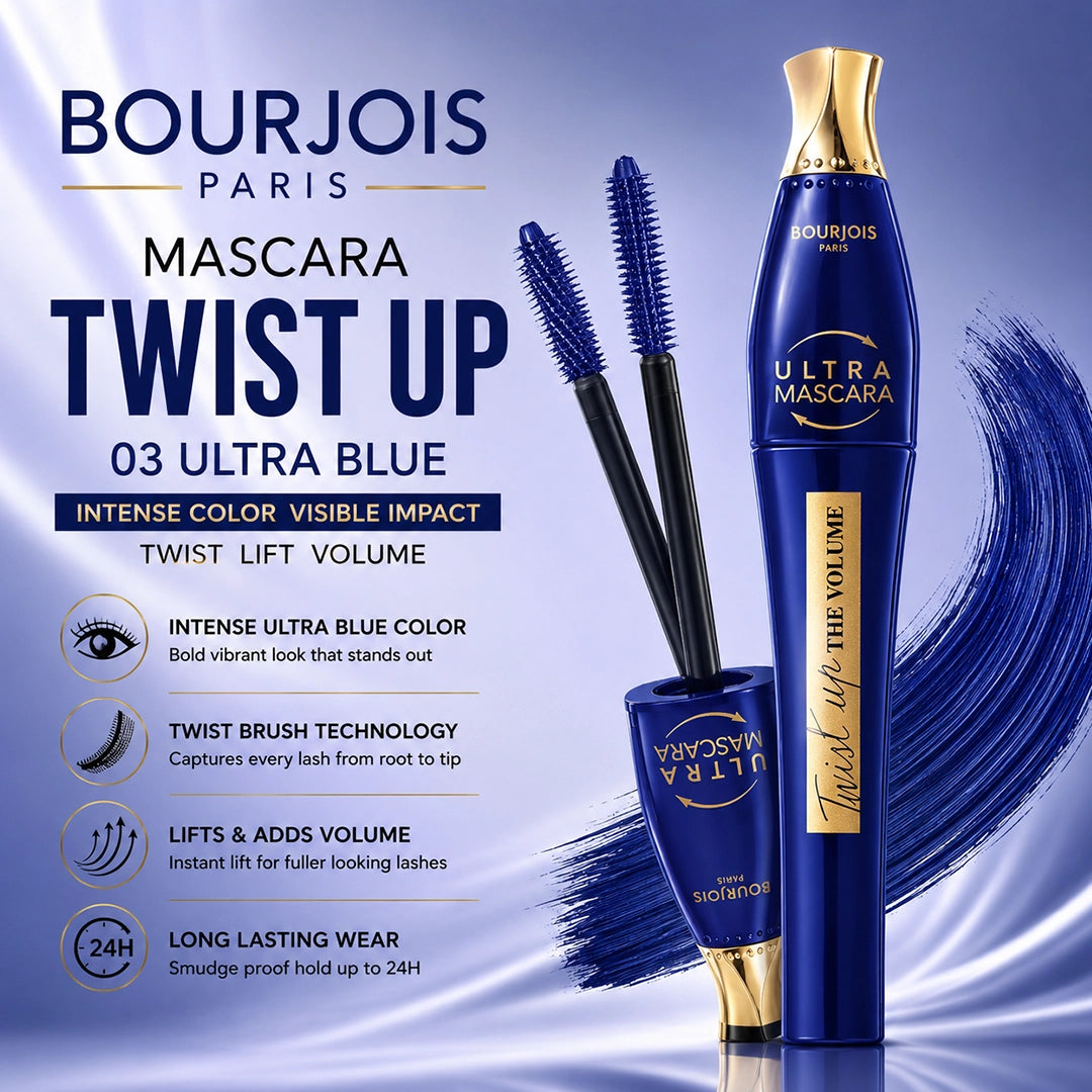 BOURJOIS MASCARA TWIST UP 03 ULTRA BLUE