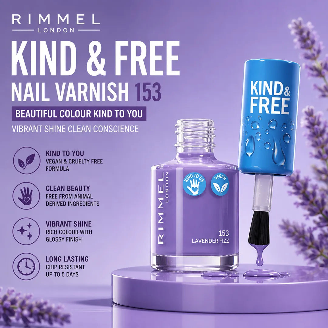 RIMMEL NAIL VARNISH K AND F 153