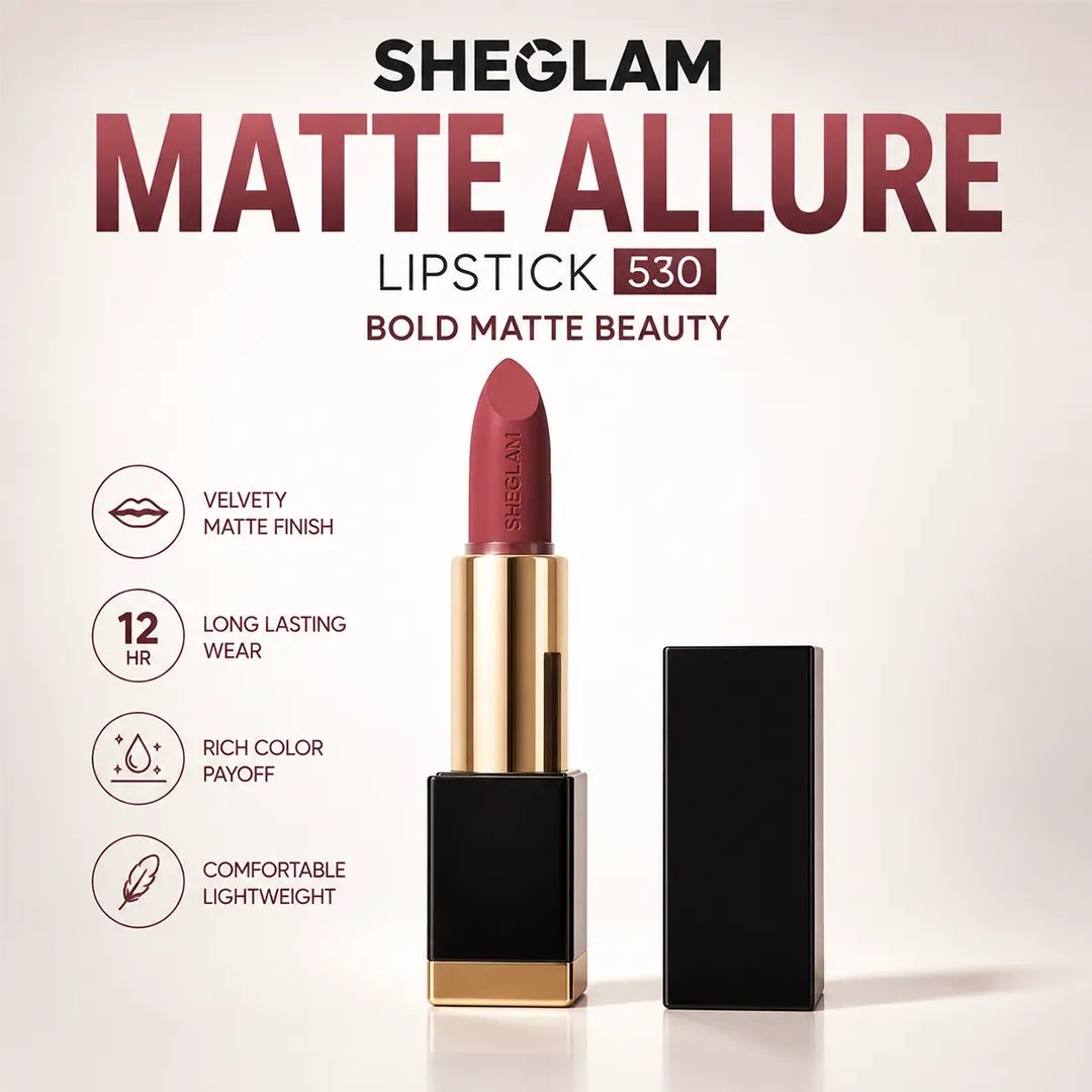 SHEGLAM MATTE ALLURE LIPSTICK 530