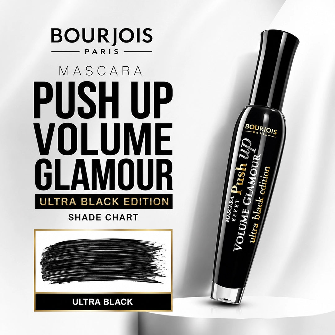 BOURJOIS MASCARA PUSH UP VOLUME GLAMOUR ULTRA BLACK