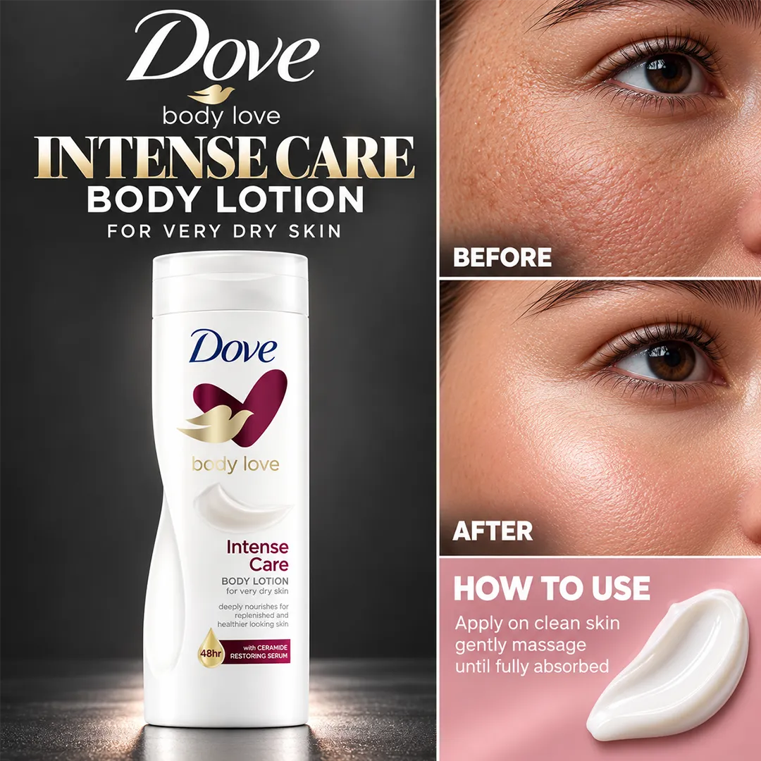 DOVE UK BODY LOTION 400ML INTENSIVE