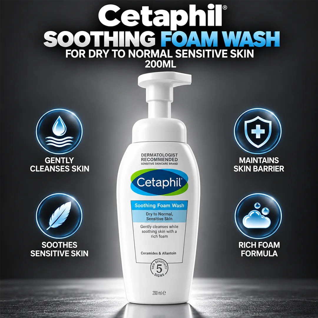 CETAPHIL SMOOTHING FOAM WASH 200ML