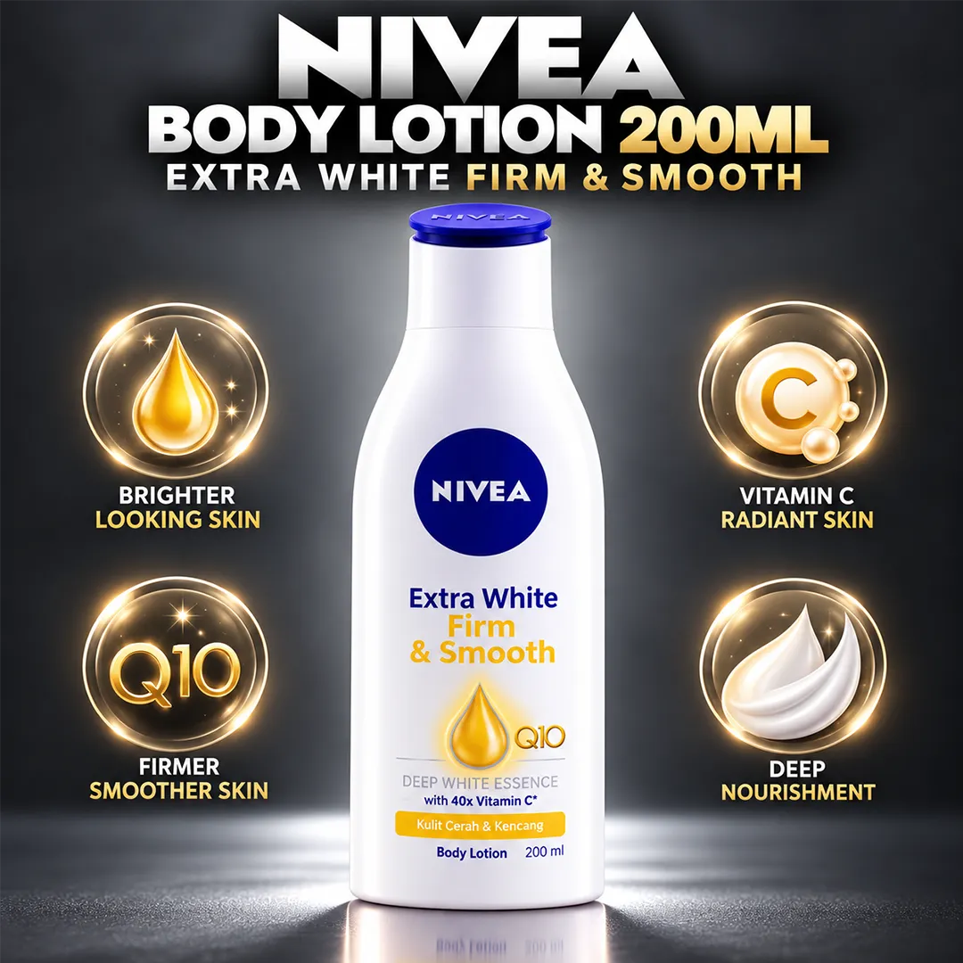 NIVEA BODY LOTION 200ML EXTRA WHITE FIRM & SMOOTH
