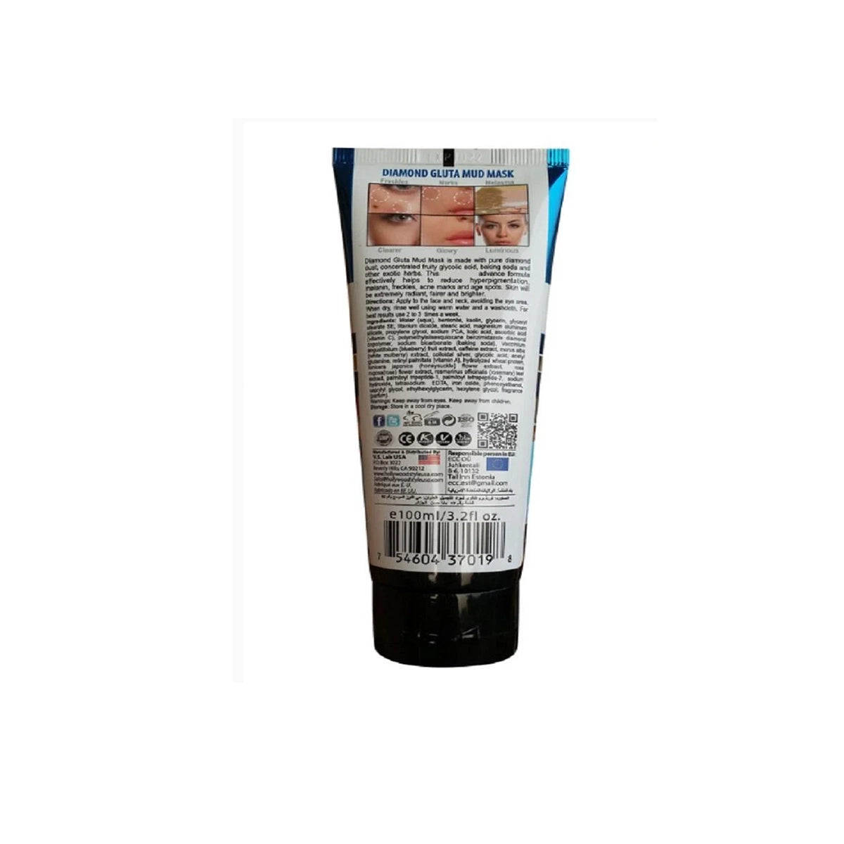 HOLLYWOOD 100ML DIAMOND GLUTA MUD MASK