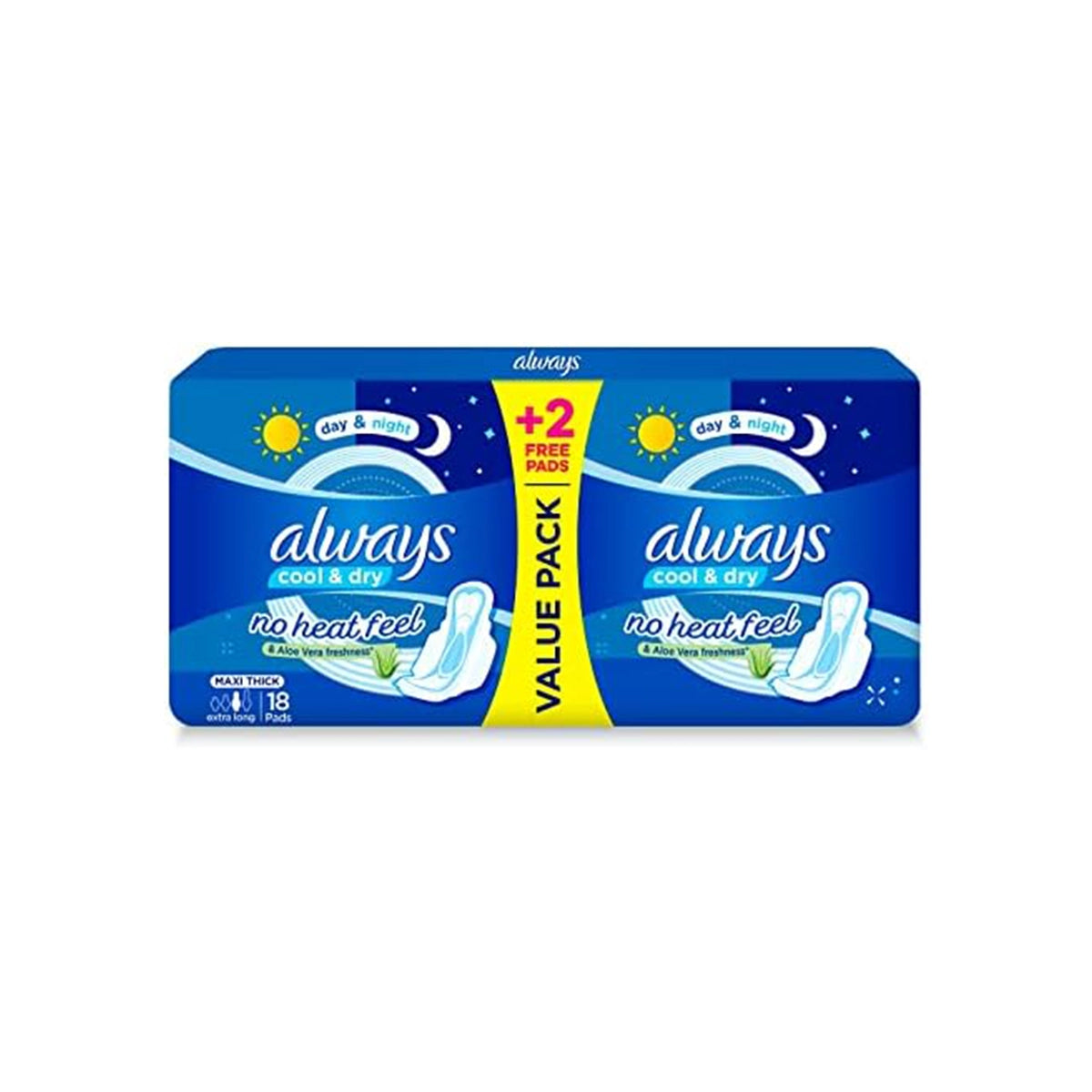 ALWAYS PAK MAXI THICK EXTRA LONG ALOE VERA 08CS