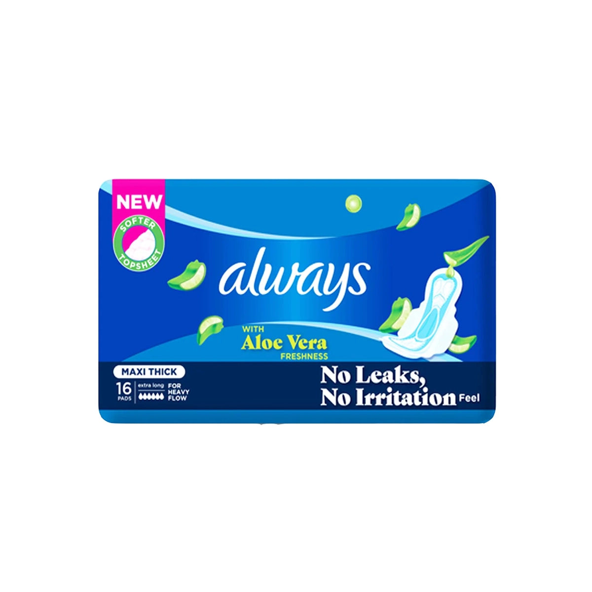 ALWAYS PAK MAXI THICK LONG ALOE VERA 30CS