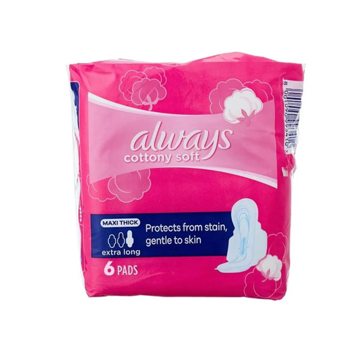ALWAYS PAK MAXI THICK COTTON SOFT EXTRA LONG 6CS