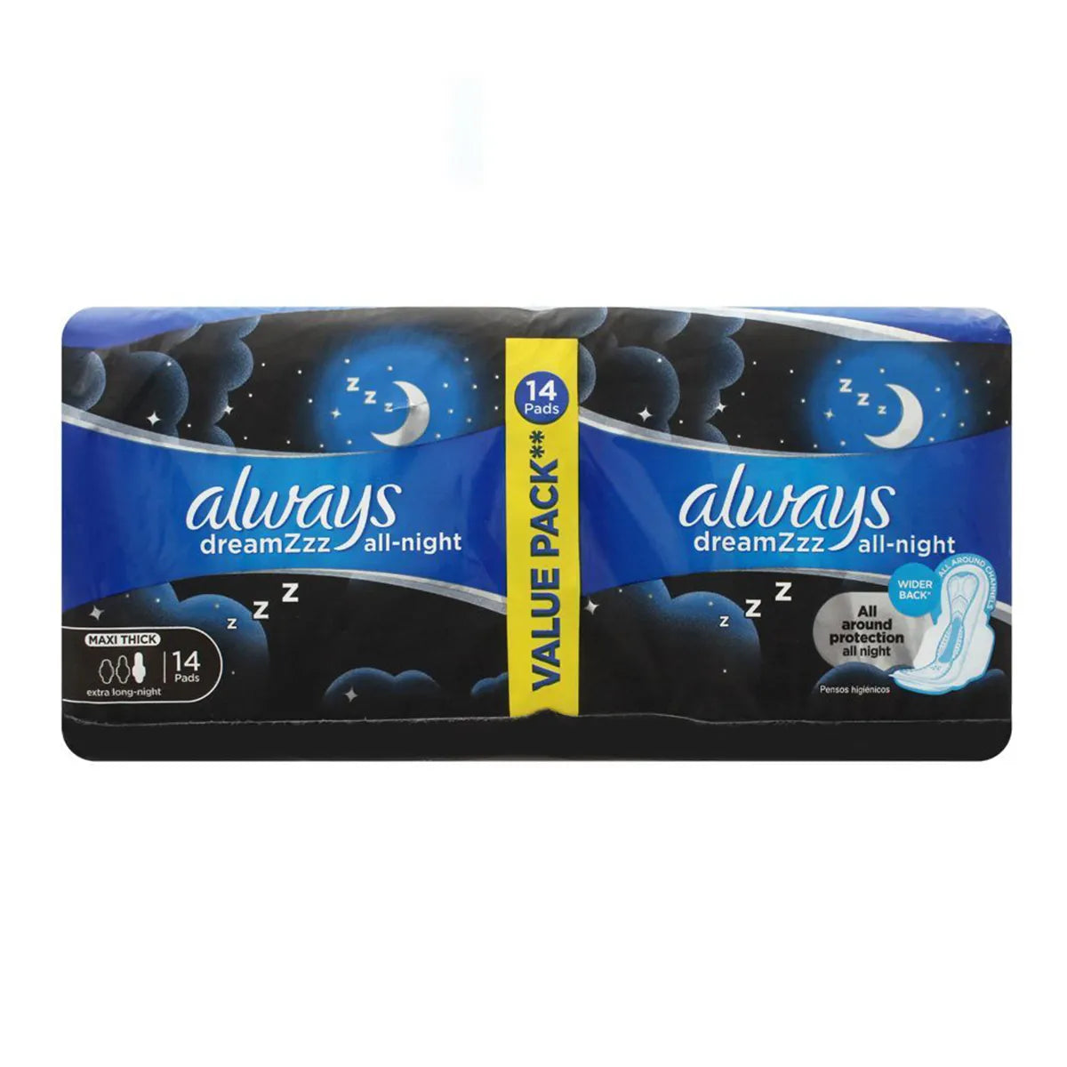 ALWAYS PAK MAXI THICK DREAMZ ALL NIGHT 14CS