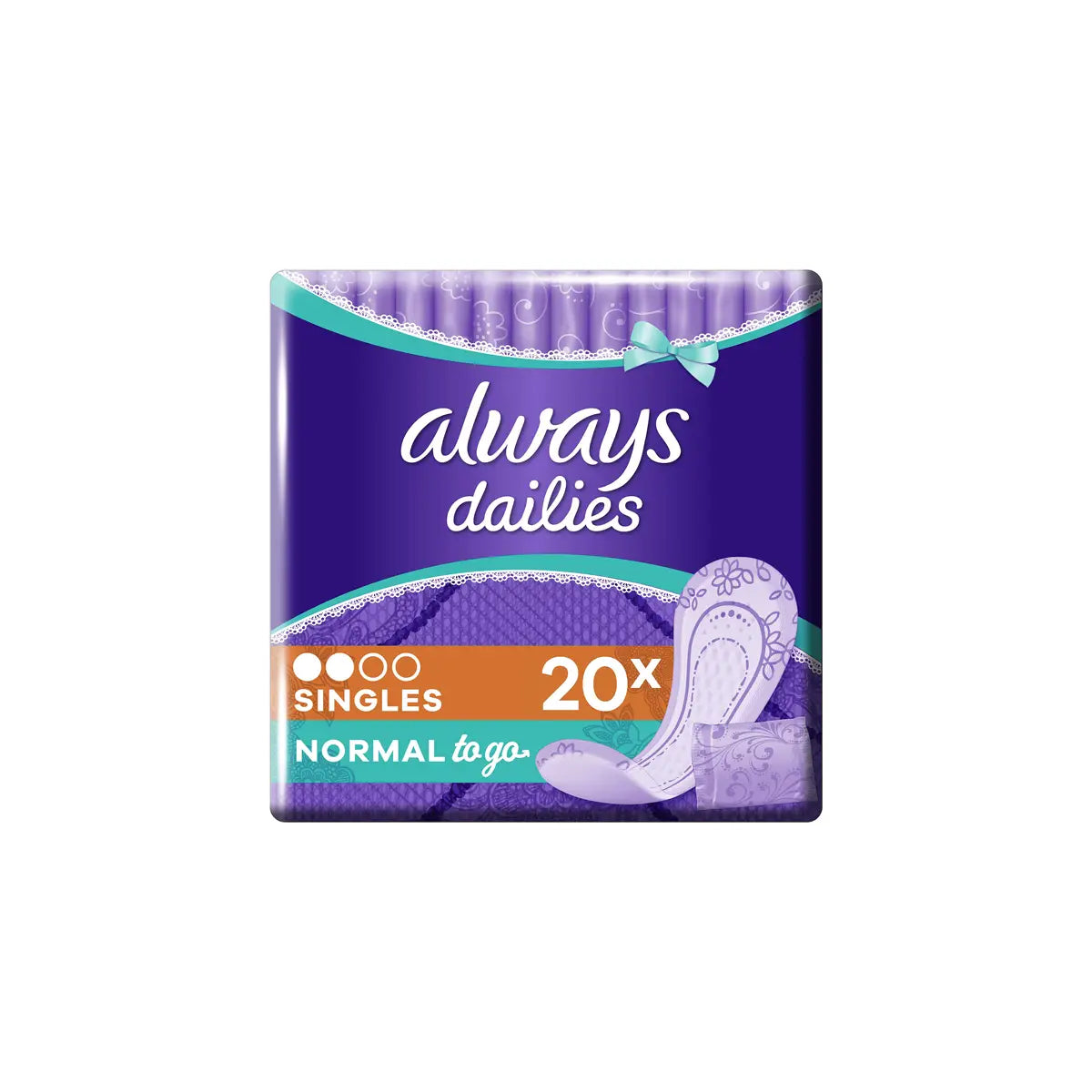 ALWAYS UK PANTY LINER SINGLES NORMAL 20S