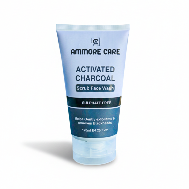 AMMORE CARE SCRUB FACE WASH 120ML ACTIVATED CHARCOAL
