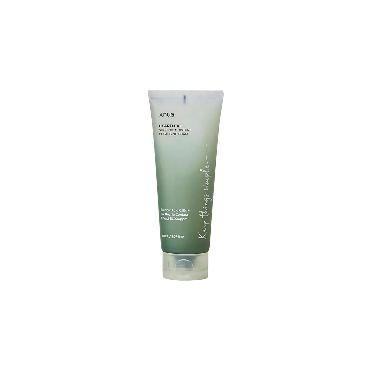 ANUA HEART LEAF SUCCINIC MOISTURE CLEANSING FOAM 150ML