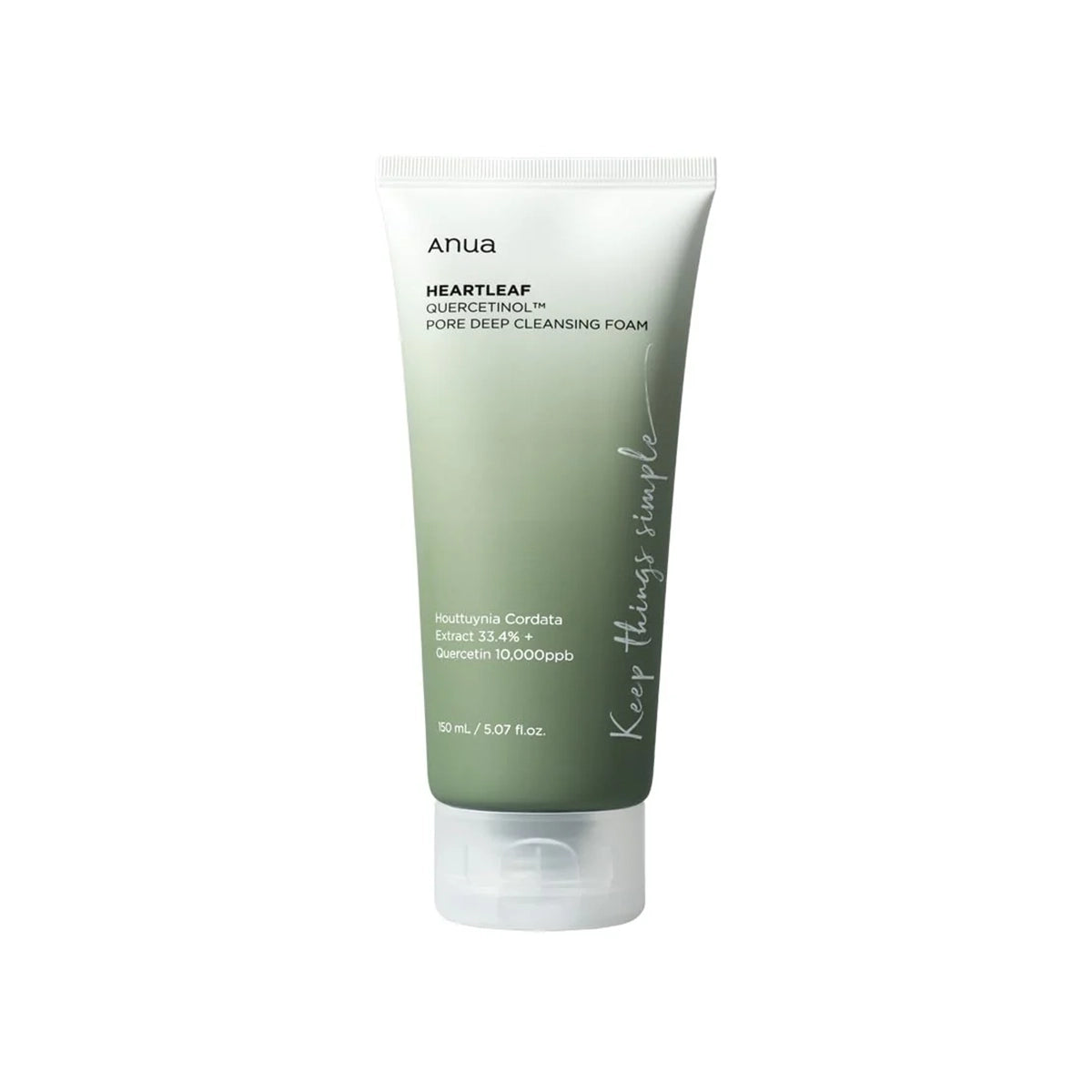ANUA HEARTLEAF QUERCETINOL PORE DEEP CLEANSING FOAM 150ML