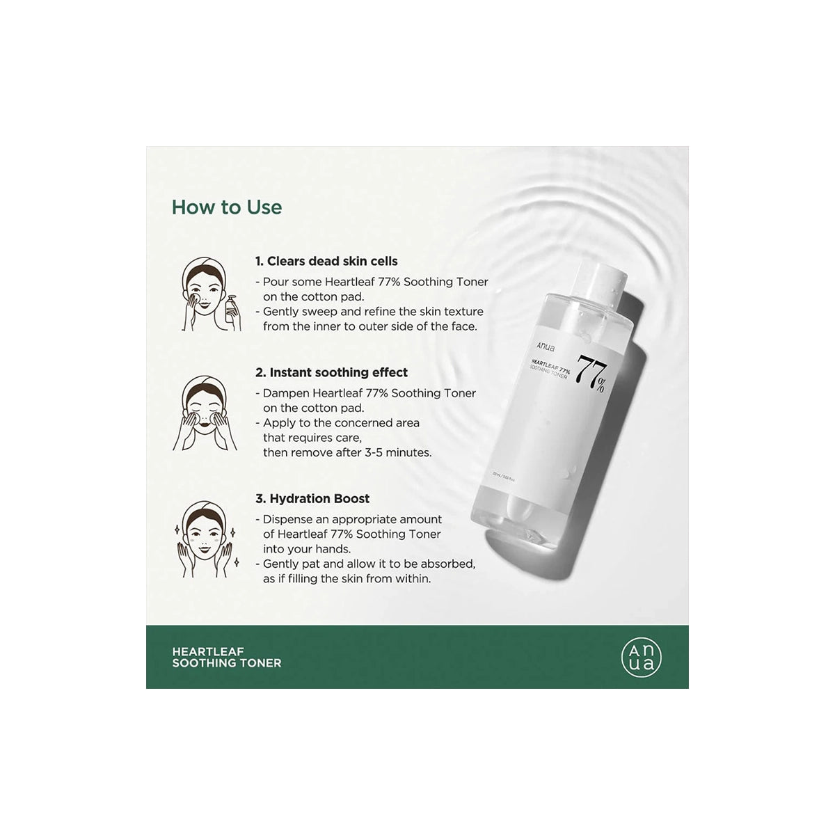 ANUA HEARTLEAF 77 SOOTHING TONER 40ML