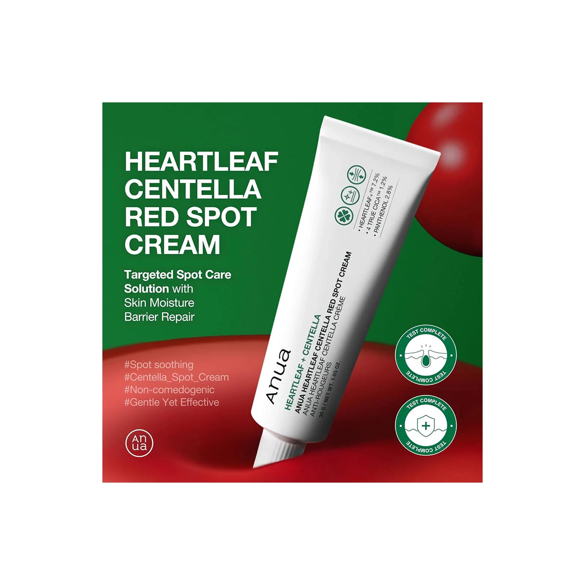 ANUA HEARTLEAF CENTELLA RED SPOT CREAM 30GM