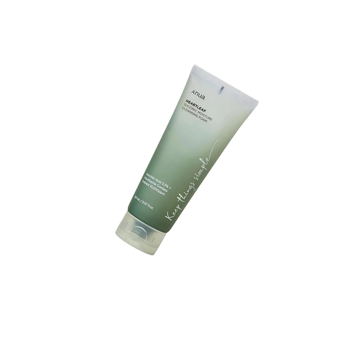 ANUA HEART LEAF SUCCINIC MOISTURE CLEANSING FOAM 150ML