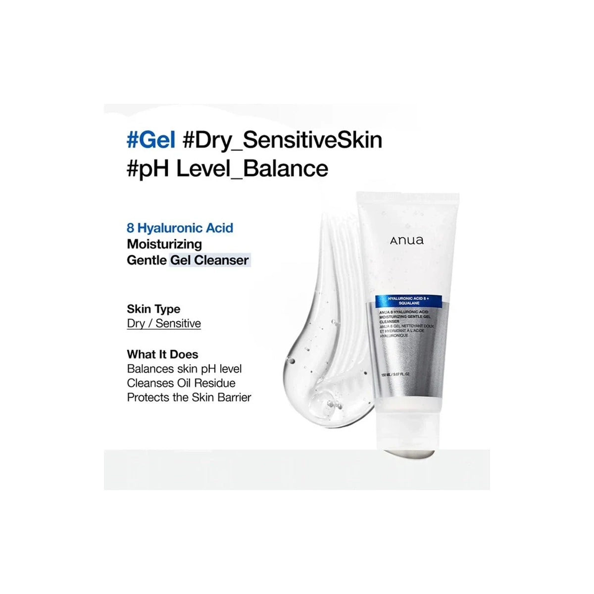 ANUA HYALURONIC ACID 8+PANTHEON 150ML