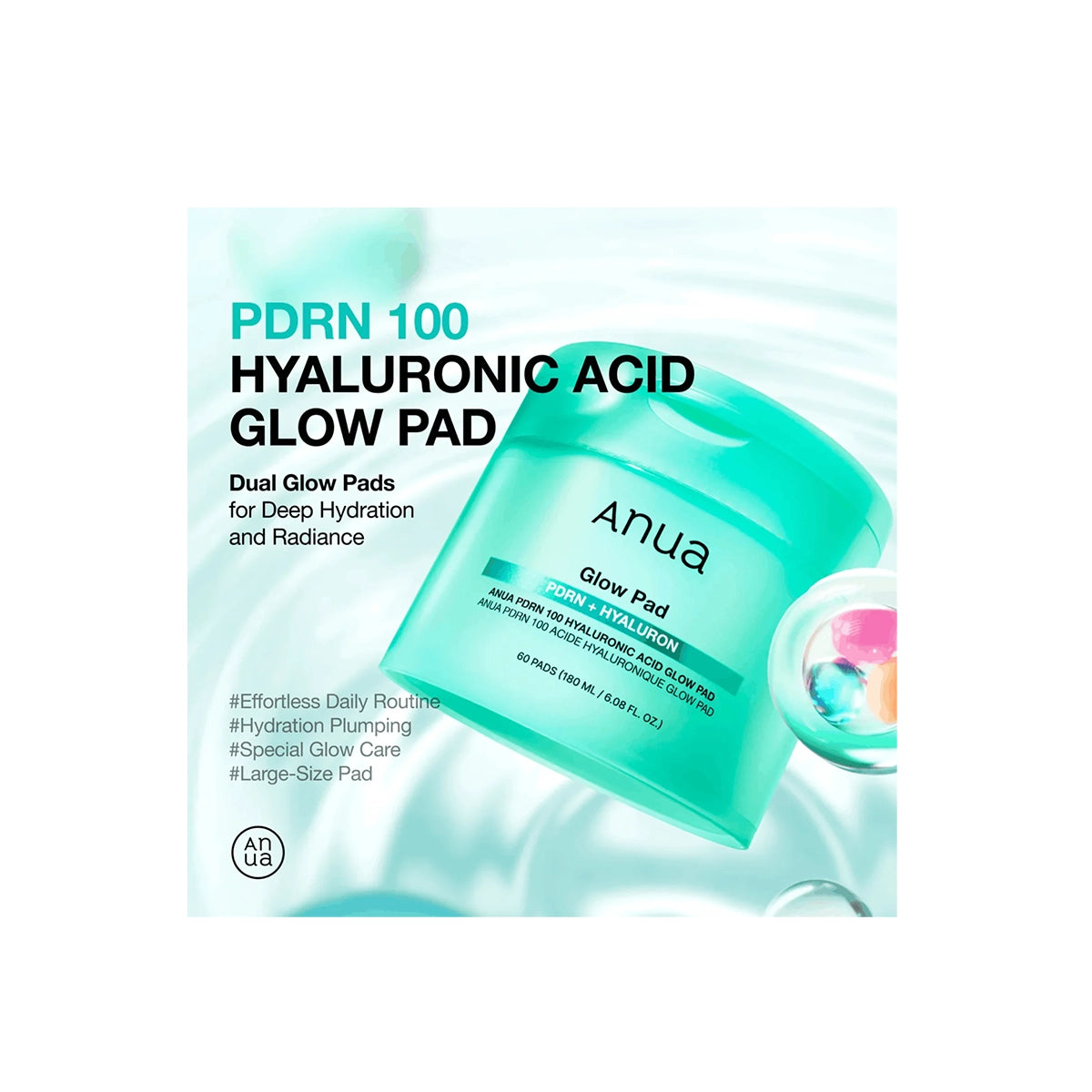 ANUA  PDRN+HYALURON GLOW PADS 60CS
