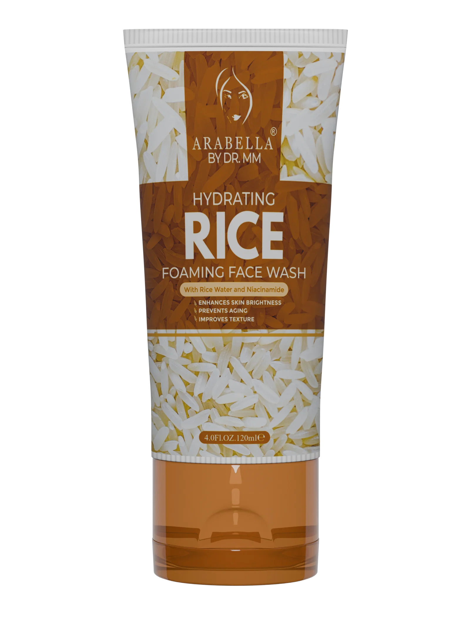 ARABELLA HYDRATING RICE FOAMING FACE WASH 120ML