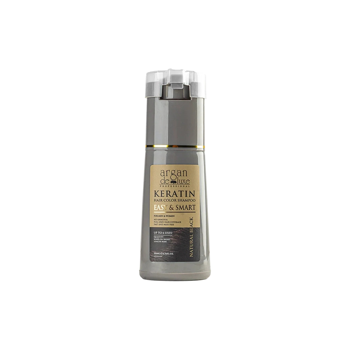 ARGAN DELUXE KERATIN COLOR SHAMPOO 200ML BLACK