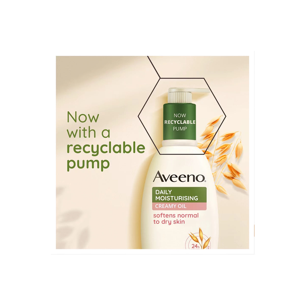 AVEENO BODY LOTION 300ML CREAMY OIL DAILY MOISTURIZING