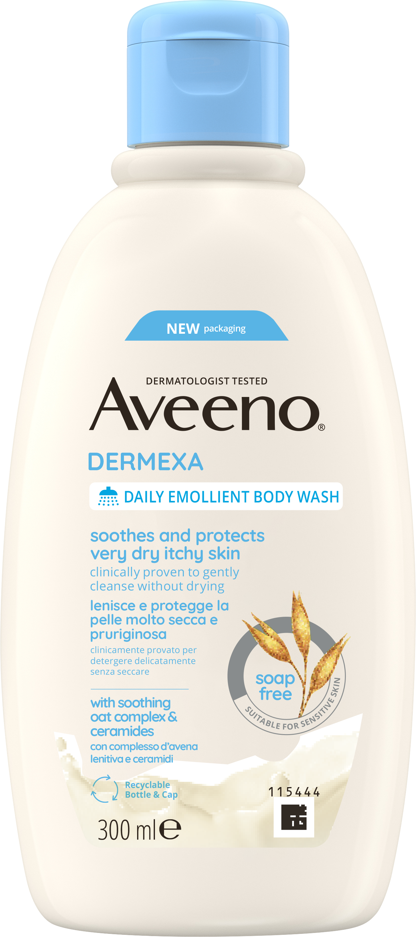 AVEENO DAILY EMOLLIENT BODY WASH 300ML