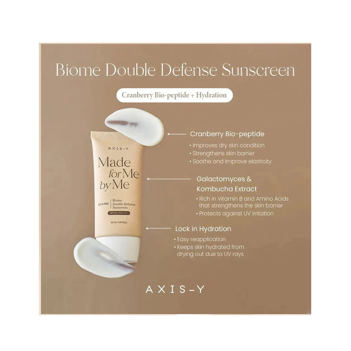 AXIS Y DOUBLE DEFENSE SUNSCREEN SPF50 50ML