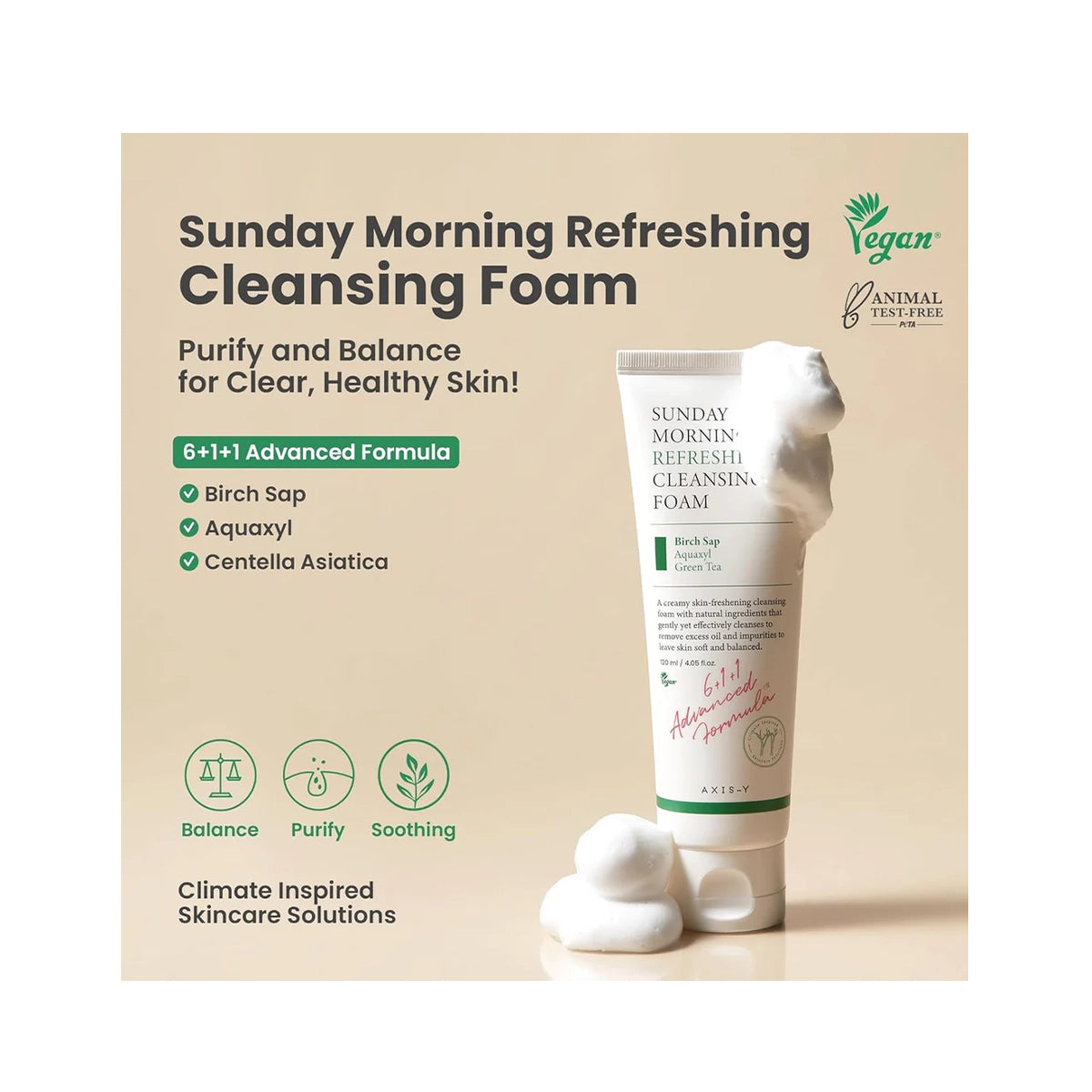AXIS Y MORNING CLEANSING FOAM 120ML