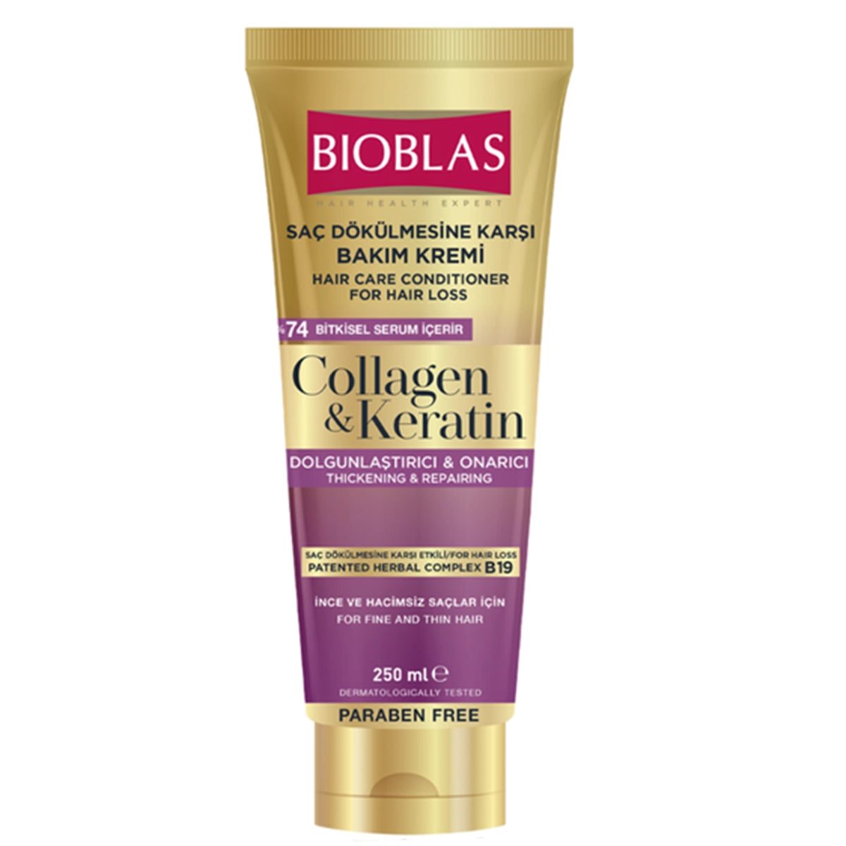 BIOBLAS HAIR CONDITIONER 250ML COLLAGEN & KERATIN