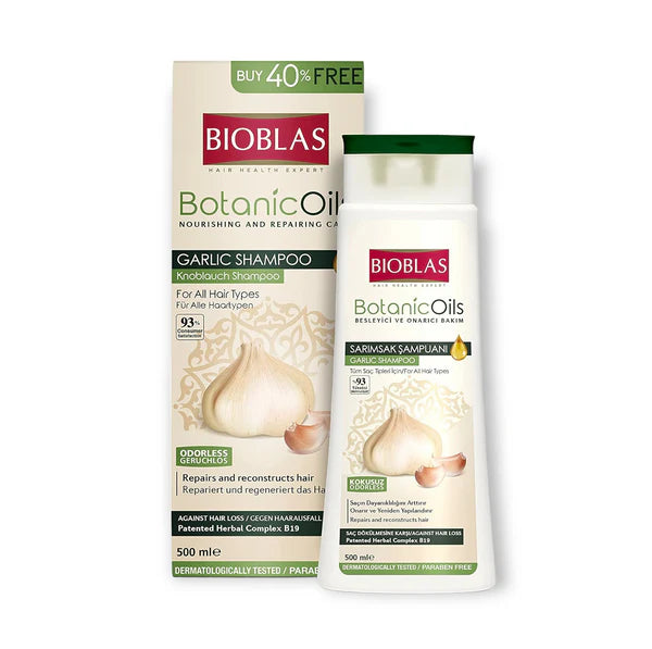 BIOBLAS SHAMPOO 360ML BOTANIC OILS GARLIC