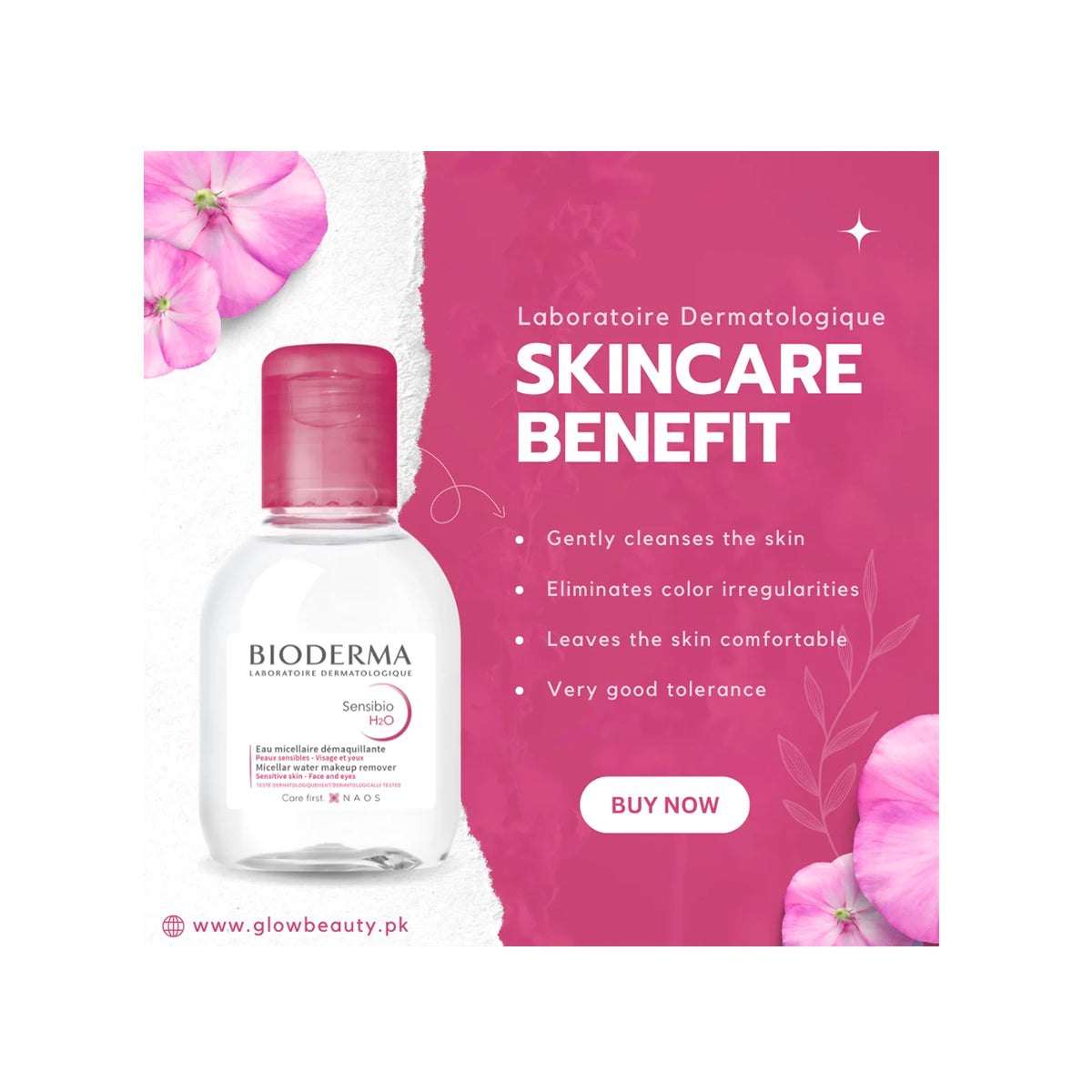 BIODERMA SENSIBIO H20 100ML SOLUTION
