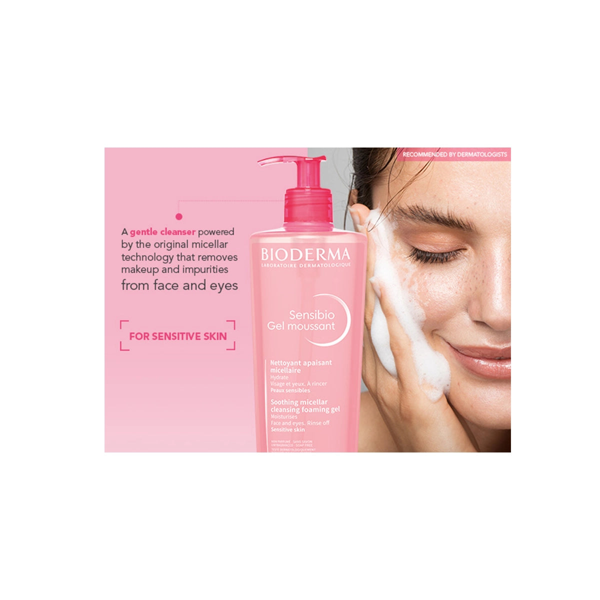 BIODERMA SINSIBIO FOAMING GEL FACE & BODY 200ML
