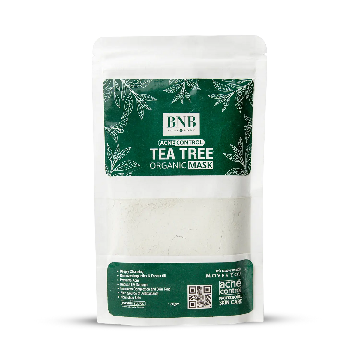 BNB ACNE CONTROL TEA TREE ORGANIC MASK 120GM