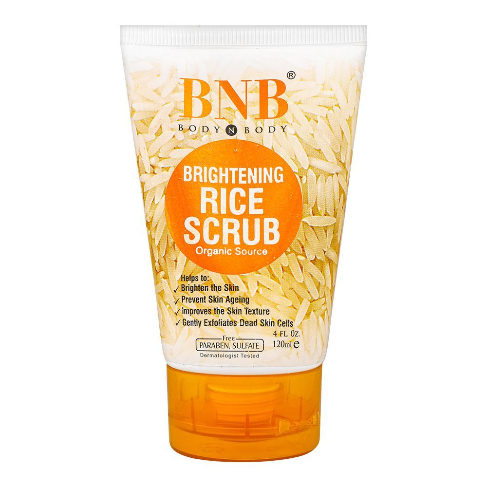 BNB BRIGHTENING RICE SCRUB 120ML