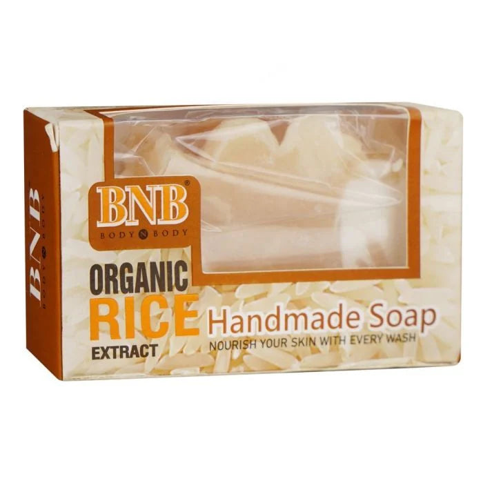 BNB ORGANIC RICE EXTRACT SOAP HAND MADE 110G
