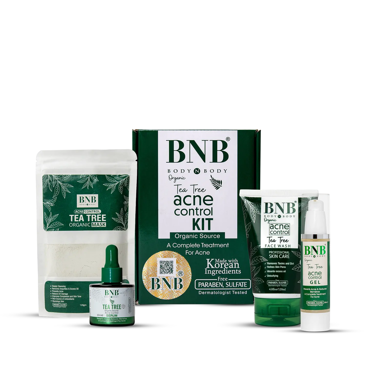 BNB ORGANIC TEA TREE ACNE CONTROL KIT