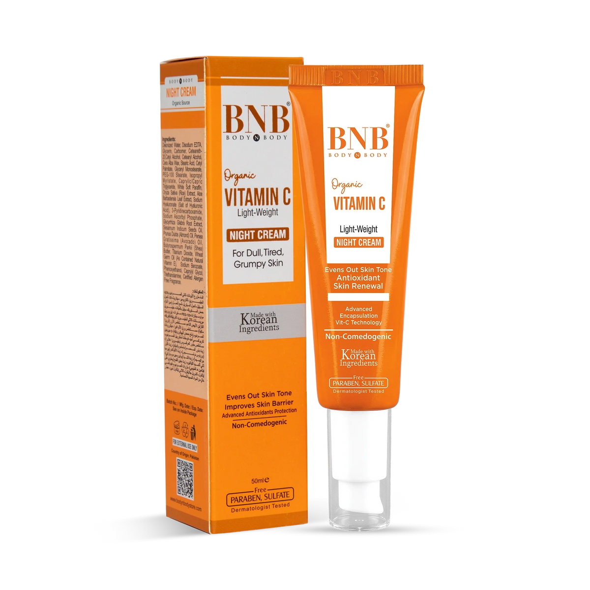BNB ORGANIC VITAMIN C NIGHT CREAM 50ML