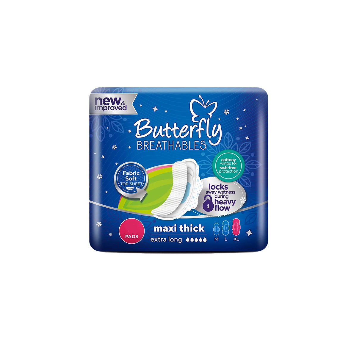 BUTTERFLY PADS LONG MAXI THICK XXL 07CS