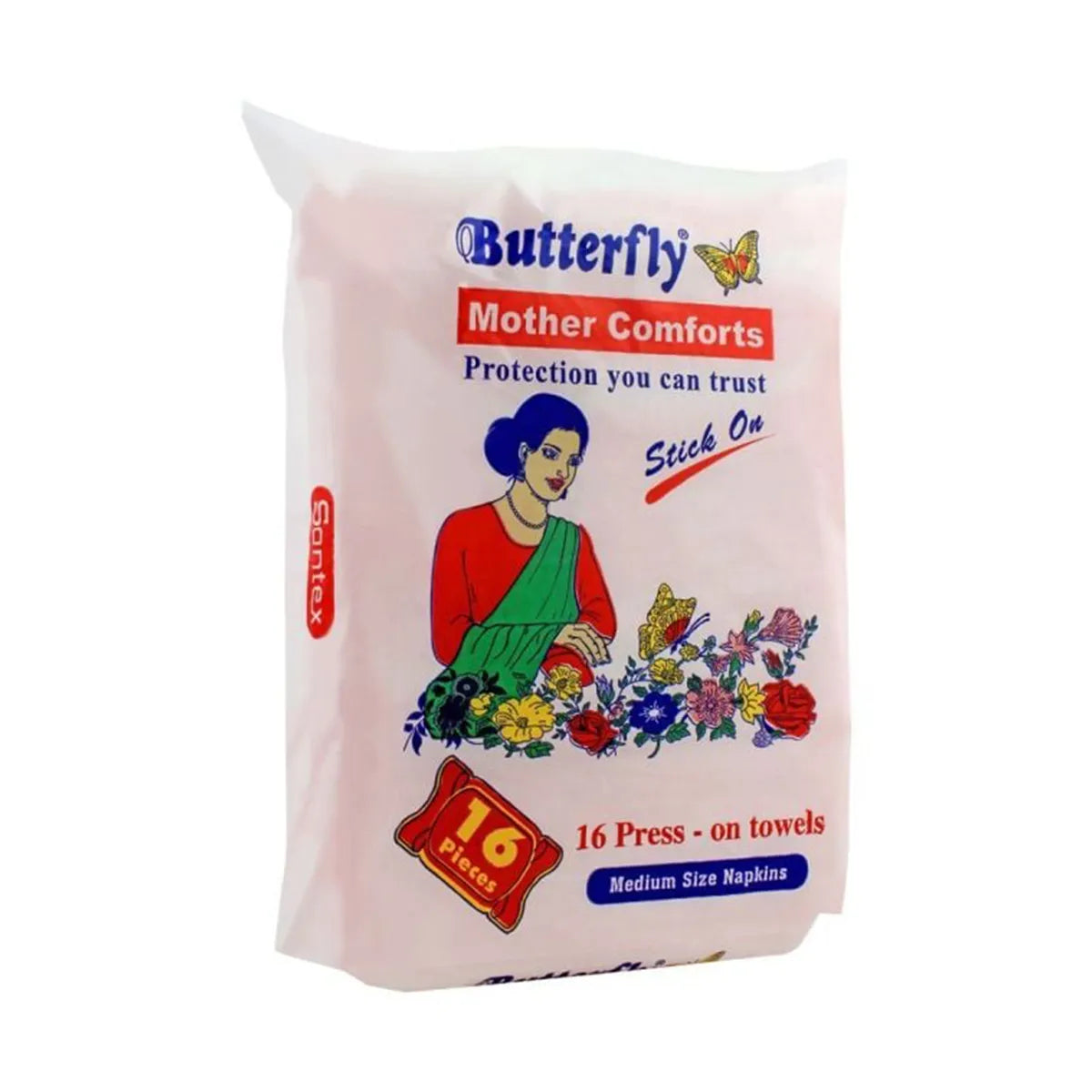 BUTTERFLY PADS MOTHER COMFORT MEDIUM 16CS