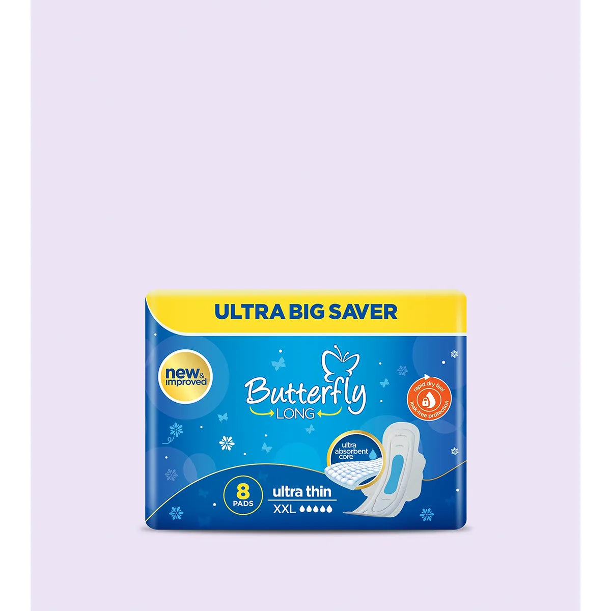 BUTTERFLY PADS LONG ULTRA THIN XXL 08CS
