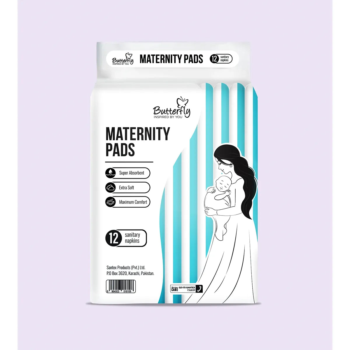 BUTTERFLY PADS MOM MATERNITY 12S
