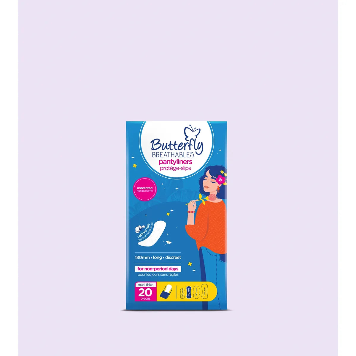 BUTTERFLY PANTY LINERS MAXI THICK 20PCS