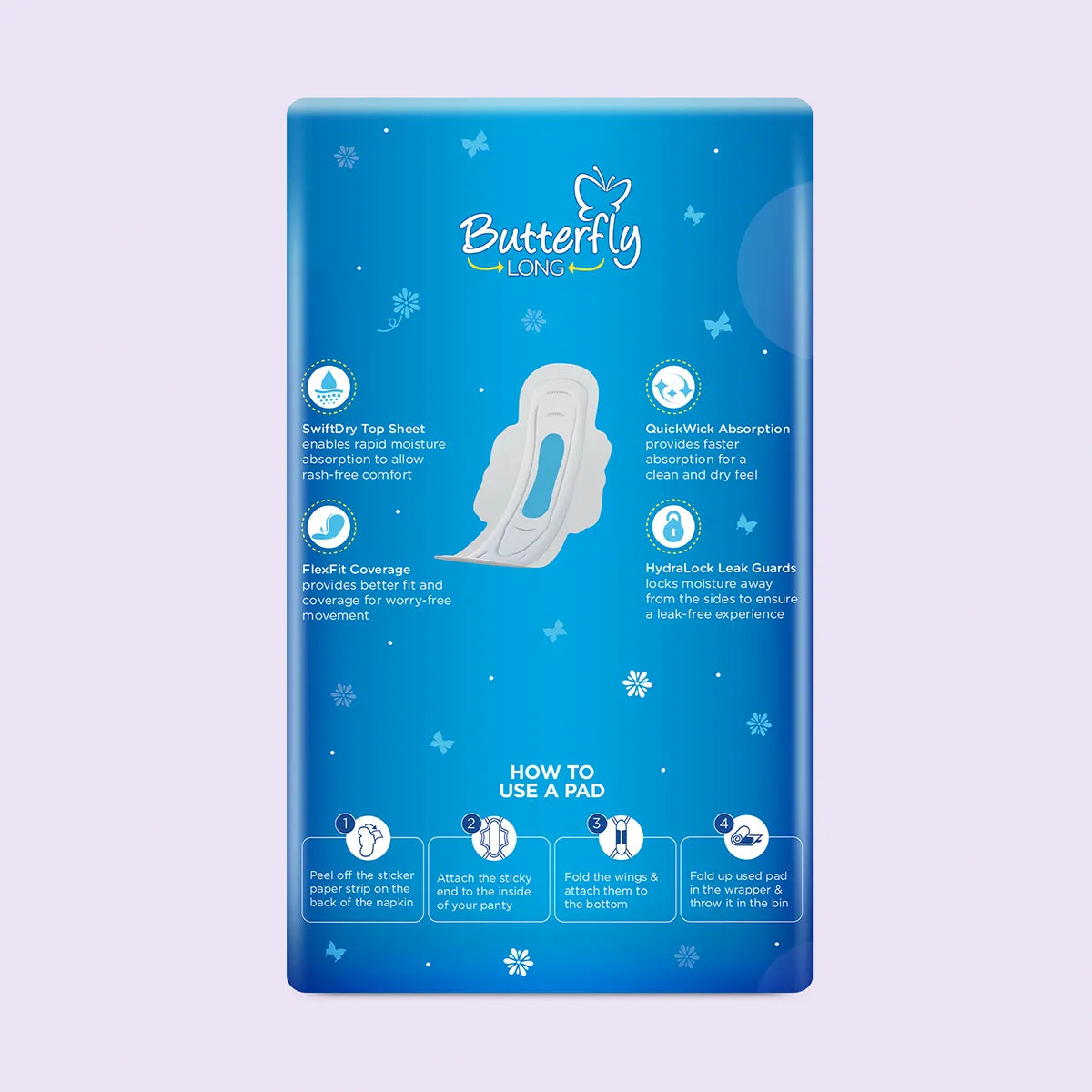 BUTTERFLY PADS LONG ULTRA THIN XXL 32CS