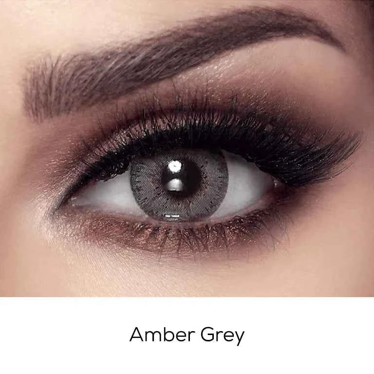 Bella Amber Grey Contact Lenses – Elite Collection